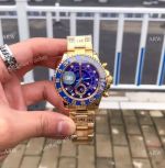 Low Price Rolex Yacht-master 2 Yellow Gold Blue Ceramic Men Watch